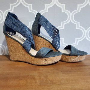 Fergalicious Denim Wedges